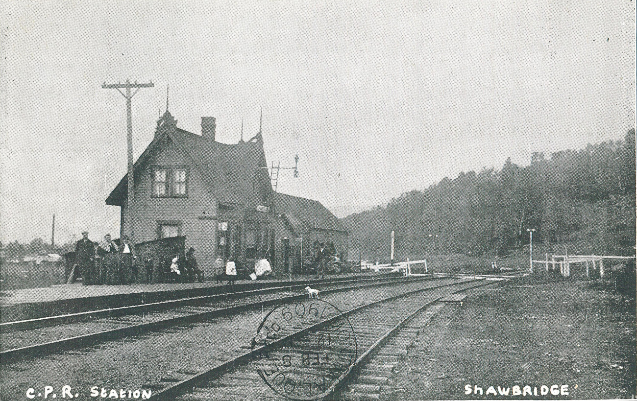 Gare du Canadien Pacifique de Shawbridge vers 1906 - Collection Guy Thibault