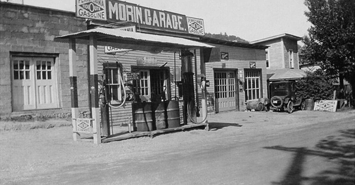Garage Morin vers 1930 - Collection Famille Morin