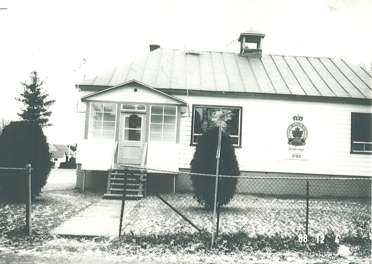 La Légion royale canadienne occupant l'ancienne école catholique de Shawbridge