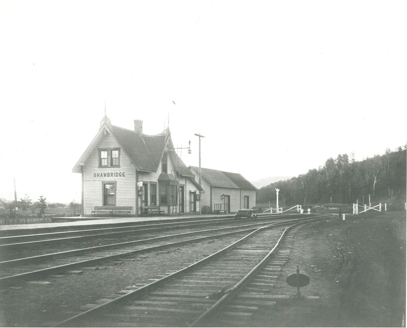 Gare du Canadien Pacifique vers 1914 - Collection Guy Thibault