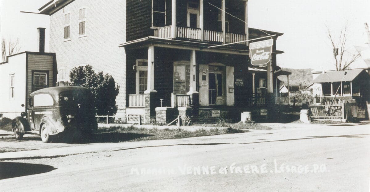 Magasin général Venne en 1950 - Collection Guy Thibault