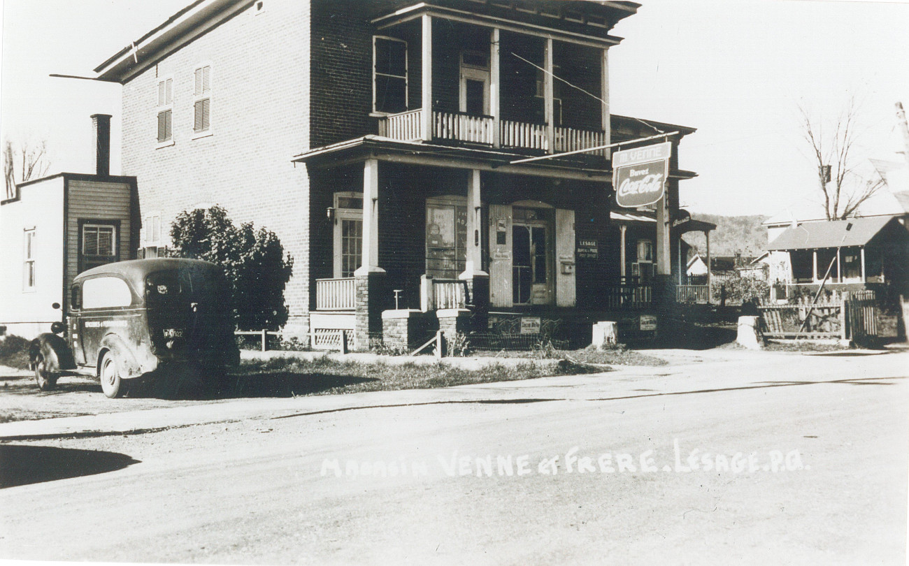 Magasin général Venne en 1950 - Collection Guy Thibault