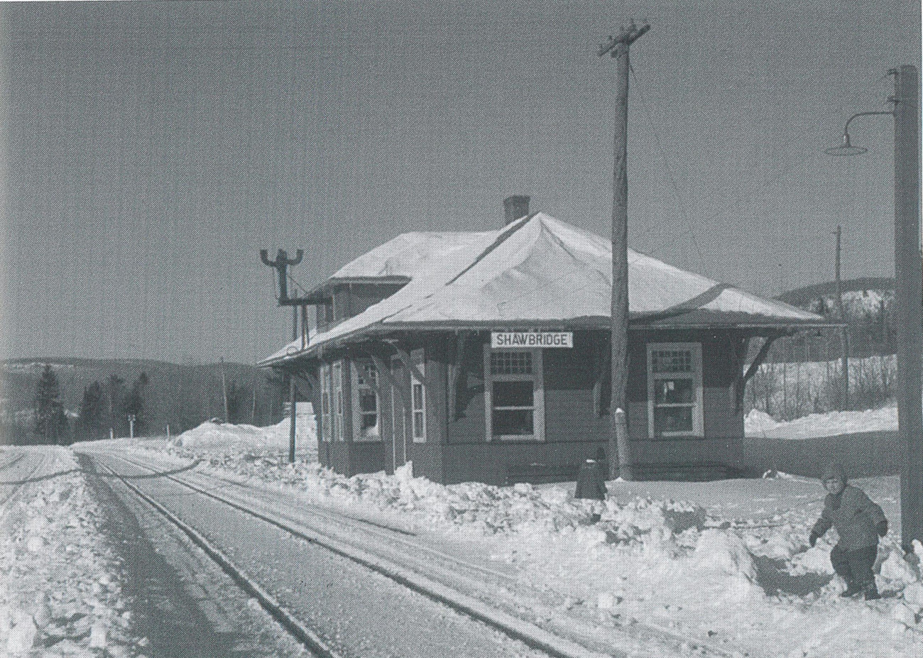 Gare du Canadien National en hiver - Collection Famille Morin