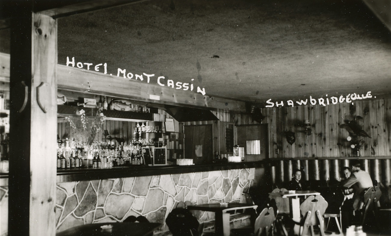 Intérieur de l'Hôtel Mont-Cassin en 1949 - Collection Guy Thibault