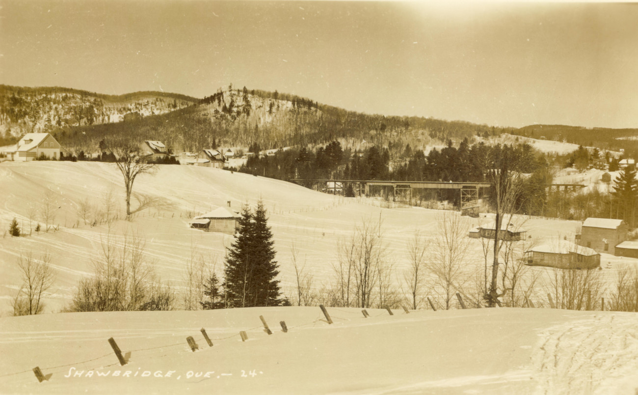 Vieux-Prévost à l'hiver vers 1930 - Collection Guy Thibault