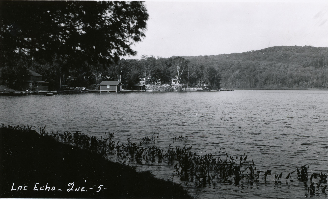 Lac Écho vers 1940 - Collection Guy Thibault - © Ludger Charpentier