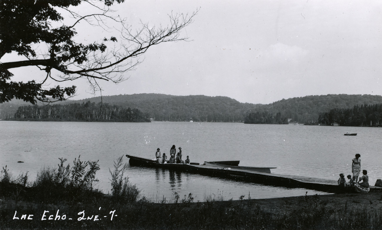 Lac Écho vers 1940 - Collection Guy Thibault - © Ludger Charpentier