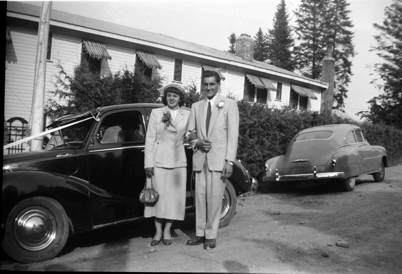 Eugène et son épouse en 1941 - Collection Famille Brosseau