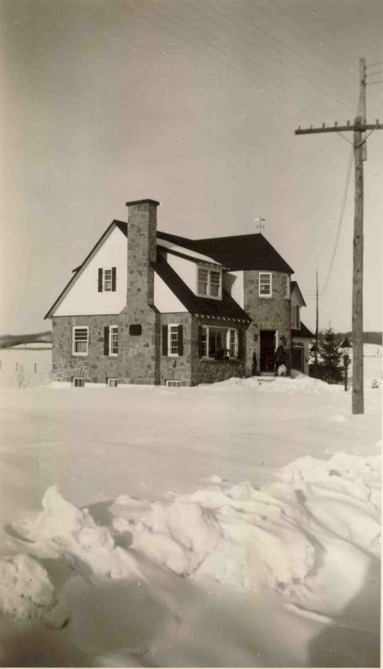 Maison Lecavalier en mars 1949 - Collection Famille Brosseau