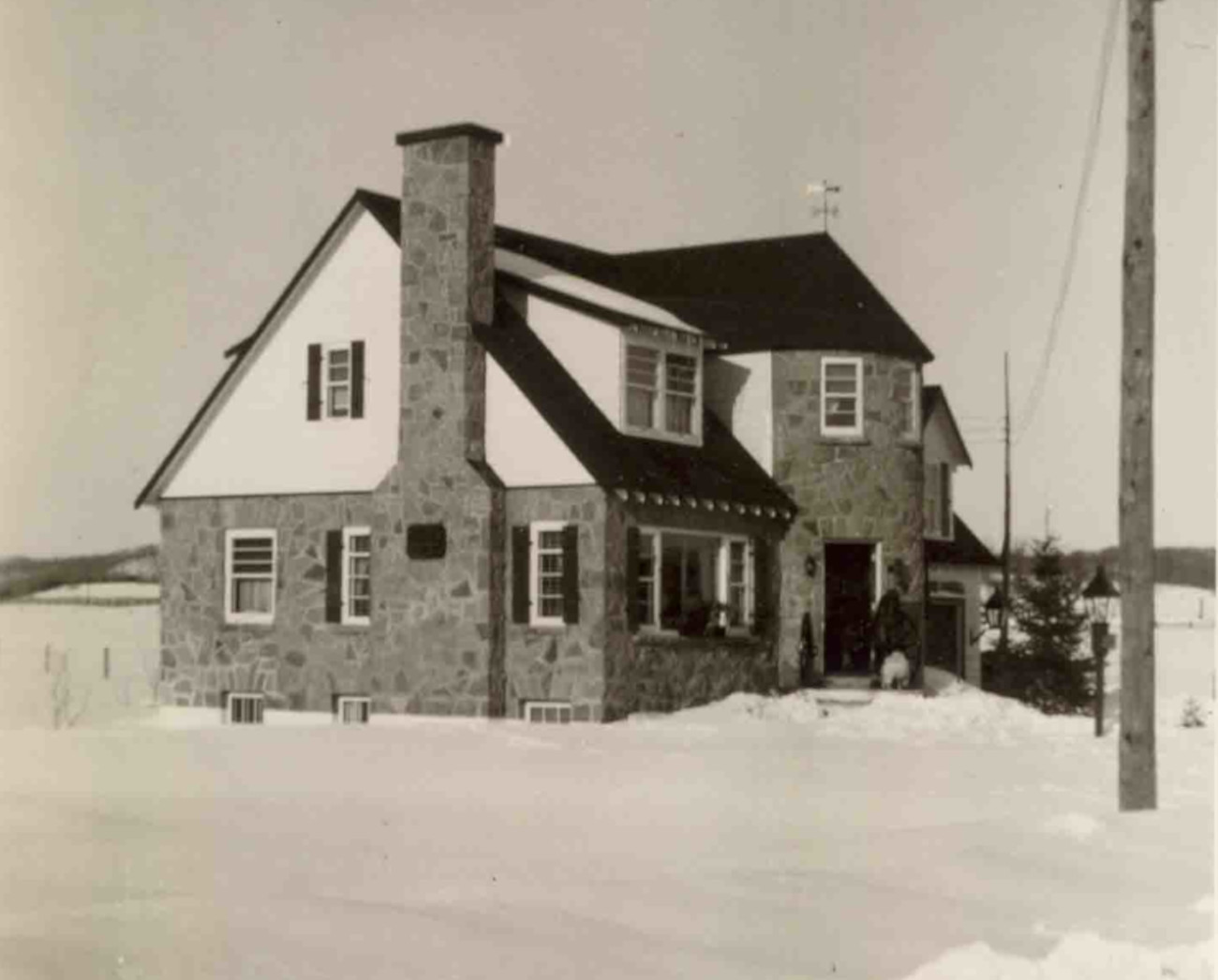 Maison Lecavalier en mars 1949 - Collection Famille Brosseau