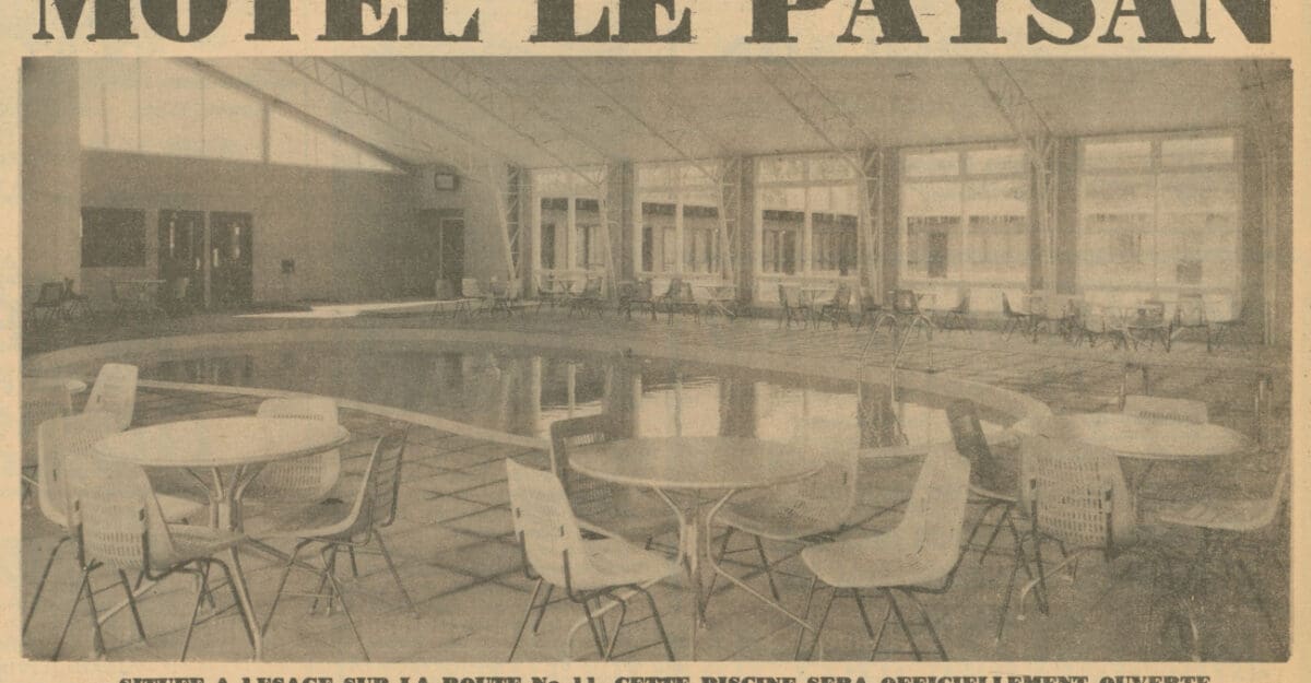 Annonce du motel Le Paysan parue dans le journal L'Écho du Nord en septembre 1963 - Histoire et Archives Laurentides, Fonds L'Écho du Nord, P031,S01,D019