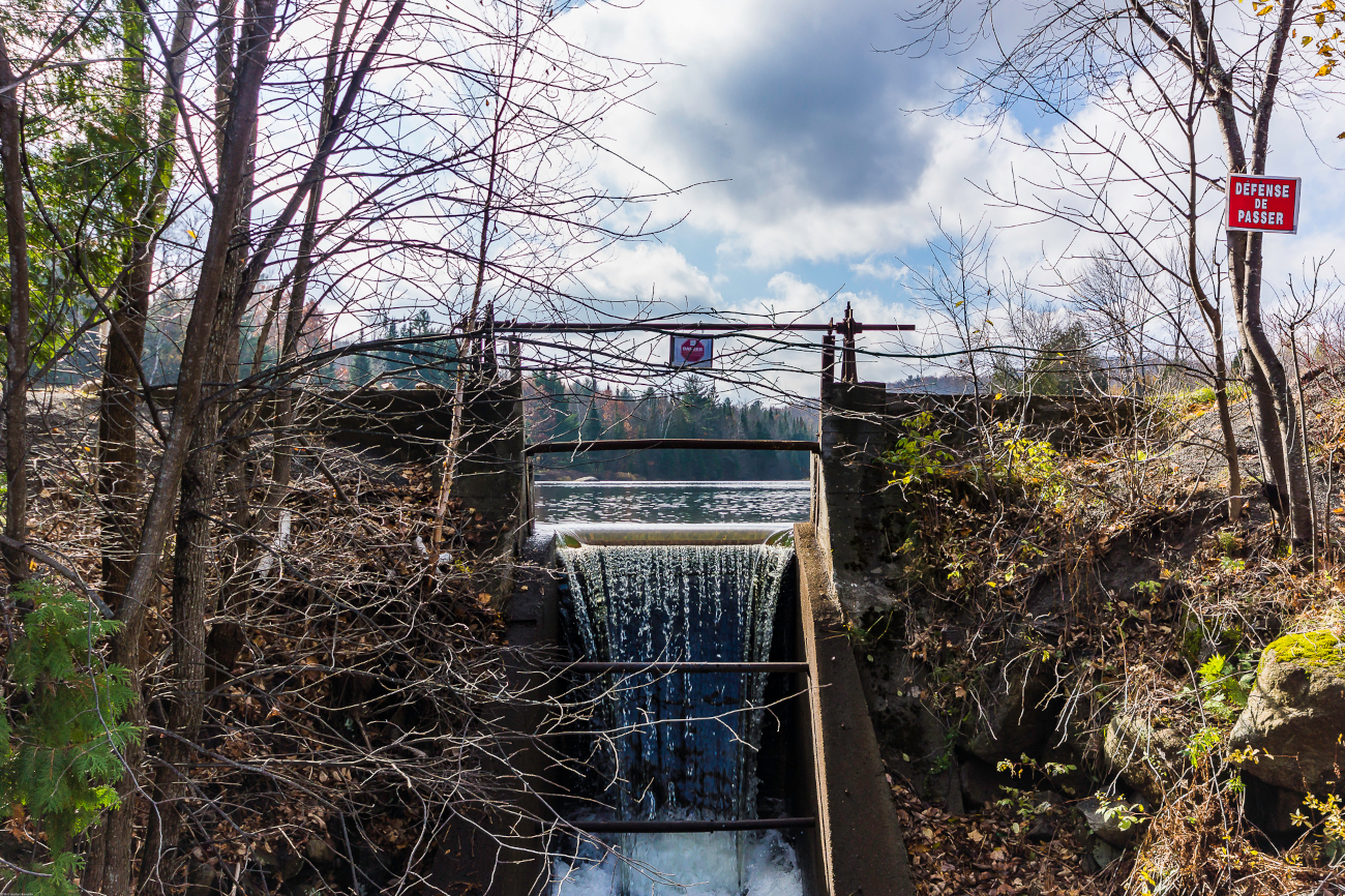 Barrage du lac Blondin en 2016 - © Gaston Bessette