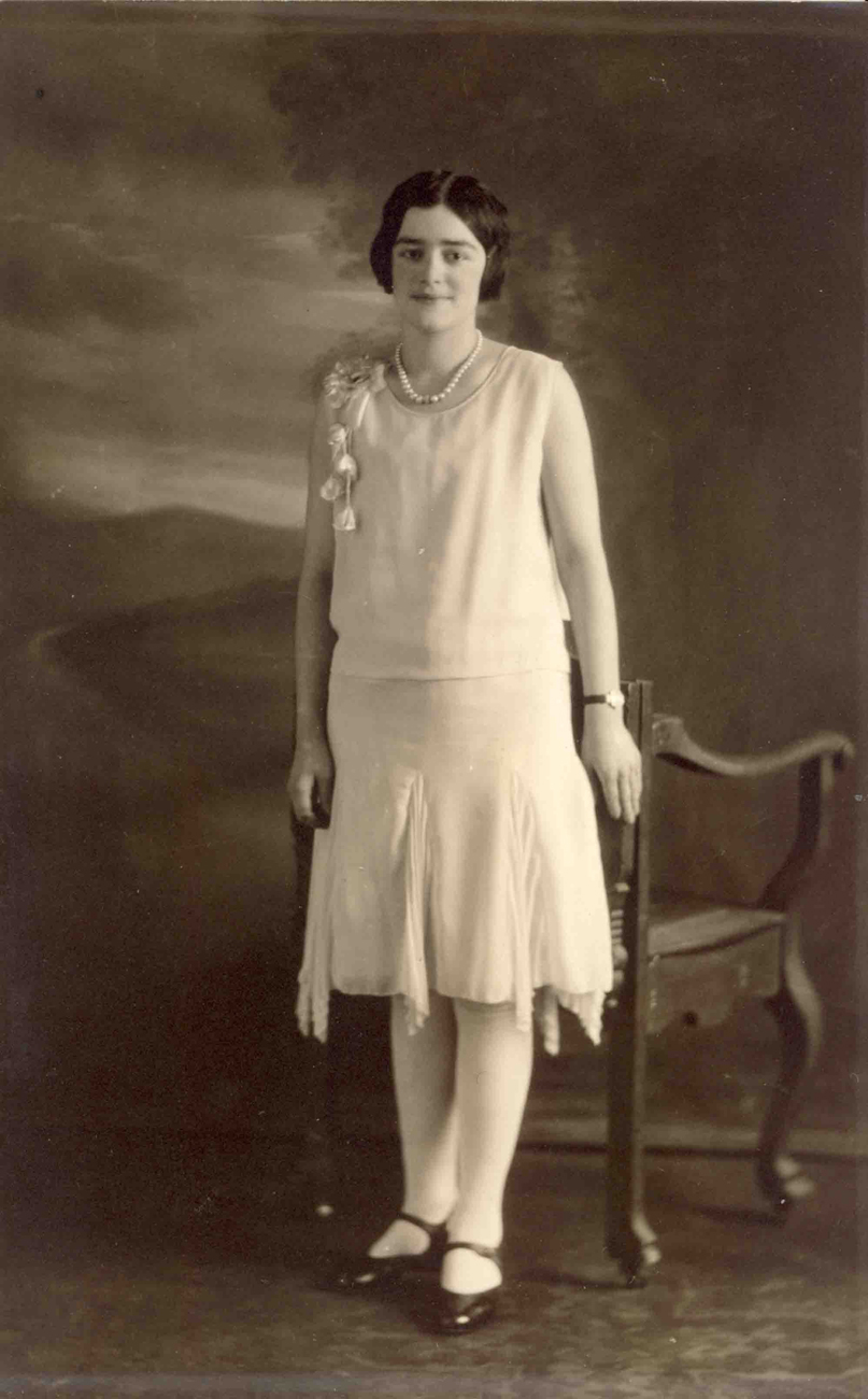 Juliette Lecours, sœur de Délicia (femme d'Isaïe) en 1929 - Collection Famille Brosseau
