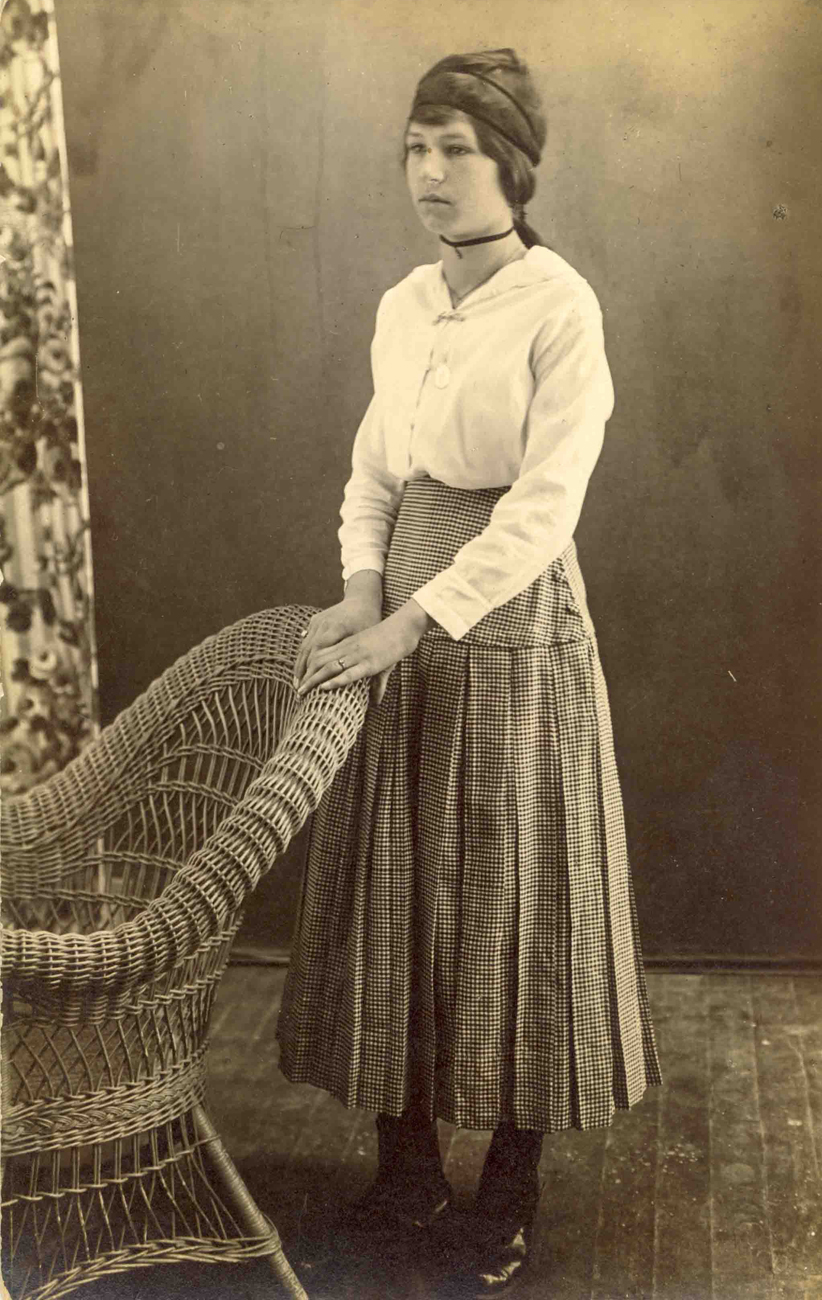 Juliette Lecours, sœur de Délicia (femme d'Isaïe) en 1931 - Collection Famille Brosseau