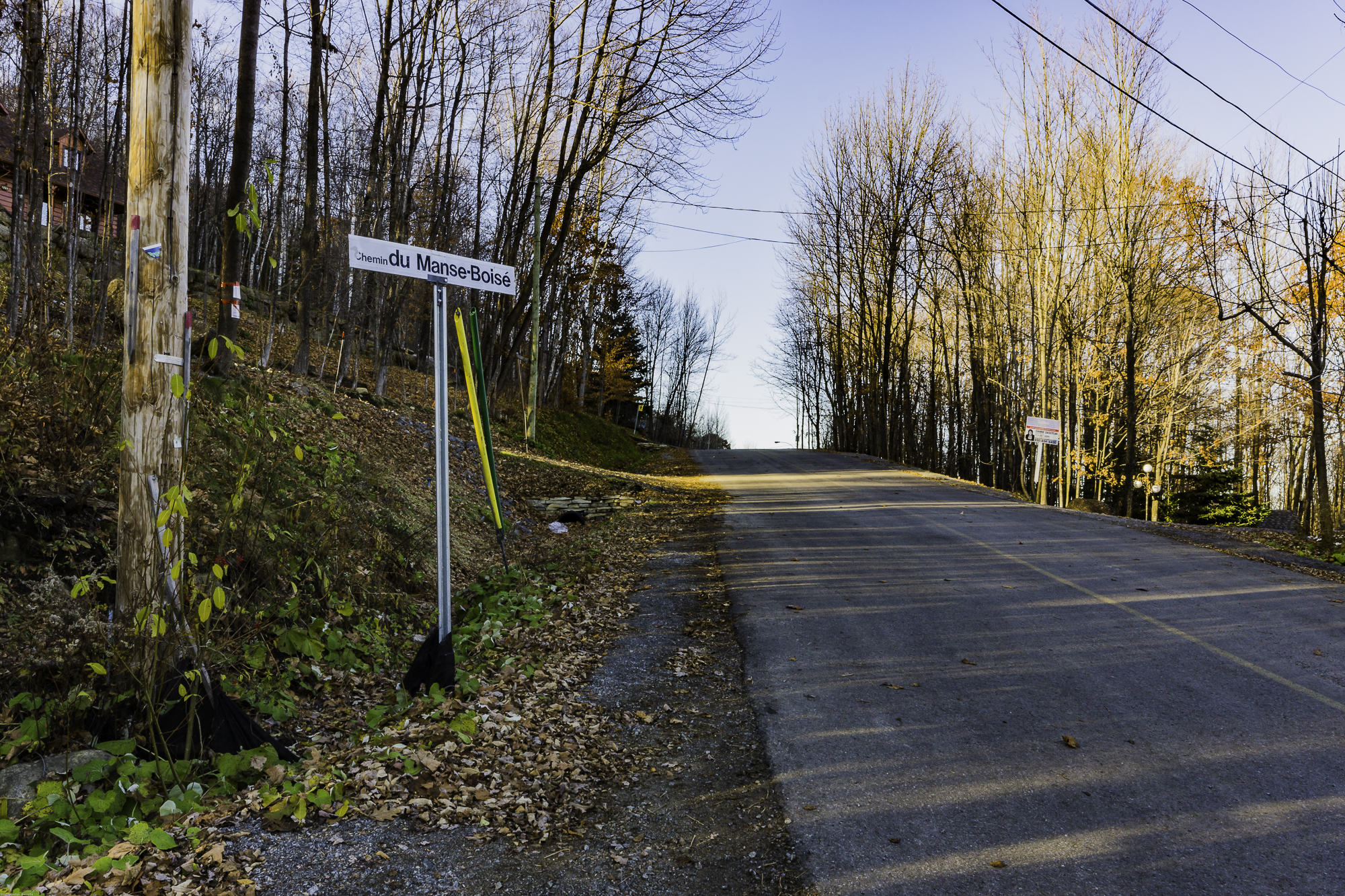 Chemin du Manse-Boisé en 2016 - Collection Ville de Prévost - © Gaston Bessette